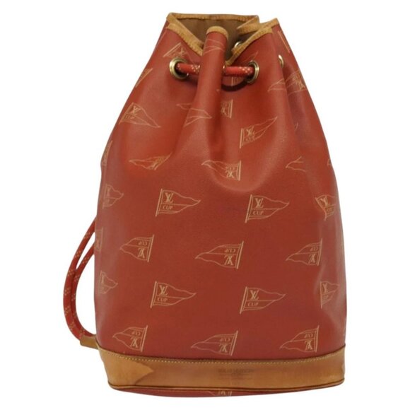 LOUIS VUITTON LV CUP Saint Tropez Shoulder Bag Red M80026 LV Auth BD1921 - Picture 2 of 16